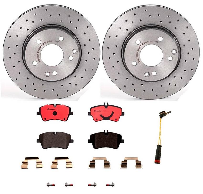 Brembo Brake Pads and Rotors Kit - Front (288mm) (Xtra) (Ceramic)